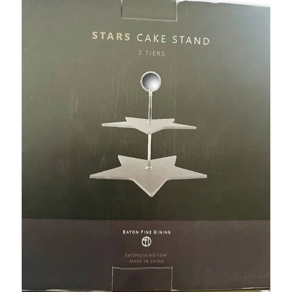 Cake Stand 2-Tier Cupcake Star Dessert Wedding Event Party Display Tower Plate - Picture 3 of 4